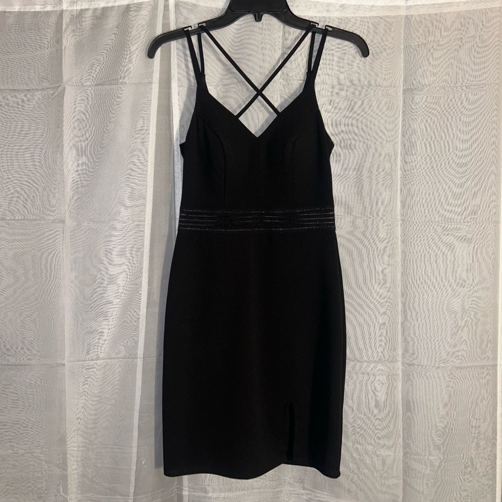 3 - Black Strappy Mini Dress